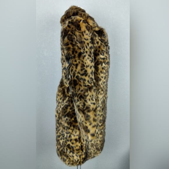 J. Crew Faux-fur leopard coat Size XXS - Picture 4 of 16